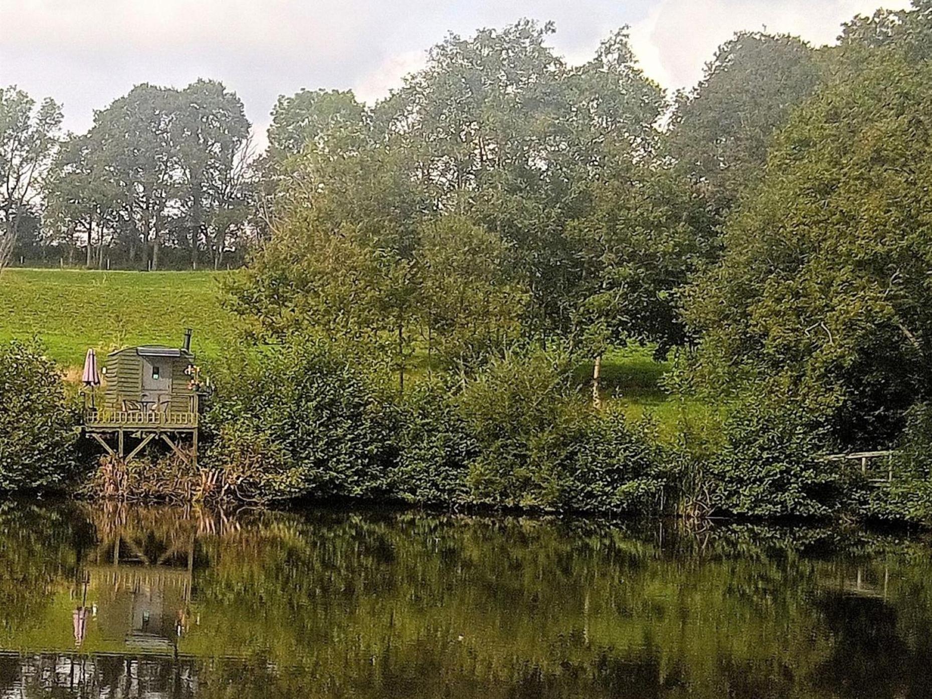 Snug & Secluded Lakeside Shepherds Hut 'Carp' Акфілд Екстер'єр фото